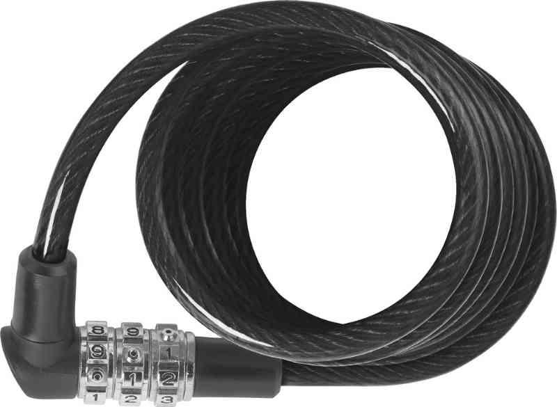 Abus Spirallås 3506 Kombi – 120 cm – Sort